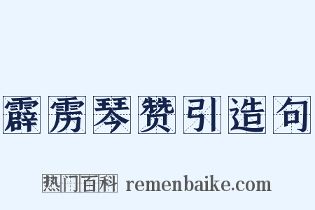 霹雳琴赞引造句是什么意思的图片
